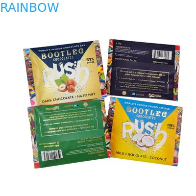 খাওয়ানো অ্যালুমিনিয়াম ফয়েল স্যাকেট ব্যাক সিল ছোট প্লাস্টিকের মাইলার ওট চকোলেট এনার্জি বার কুকি স্ন্যাক ক্যান্ডি প্যাকেজিং ব্যাগ