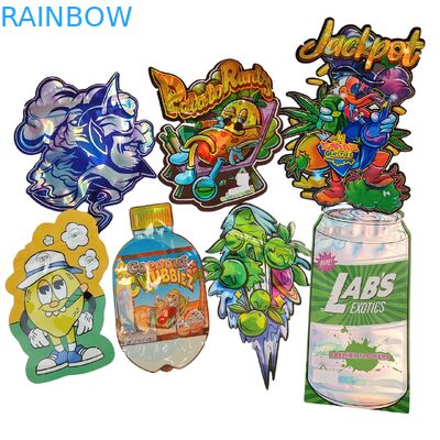 খাদ্য গ্রেড ডয়প্যাক ডাই কাট ক্যালি ৩.৫ গ্রাম ৭ গ্রাম ১৪ গ্রাম ২৮ গ্রাম সুগার কুকি মylar ব্যাগ চকচকে/অনুজ্জ্বল গন্ধরোধী জিপলক ব্যাগ