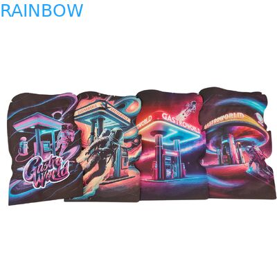 অনিয়মিত আকৃতির ডাই কাট মাইলার ব্যাগ কুকি গাম্বির জন্যধূমপান পিইটি প্লাস্টিকের ব্যাগ