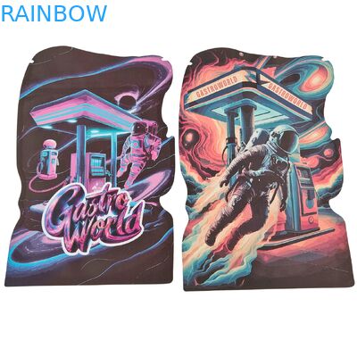 অনিয়মিত আকৃতির ডাই কাট মাইলার ব্যাগ কুকি গাম্বির জন্যধূমপান পিইটি প্লাস্টিকের ব্যাগ