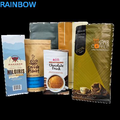 কাস্টম স্ট্যান্ড আপ জিপার কফি বিন ব্যাগ উইথ ভালভ