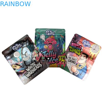 খাদ্য প্যাকেজিংয়ের জন্য কাস্টম 3.5g-28g পুনরায় বন্ধযোগ্য মাইলার ব্যাগ