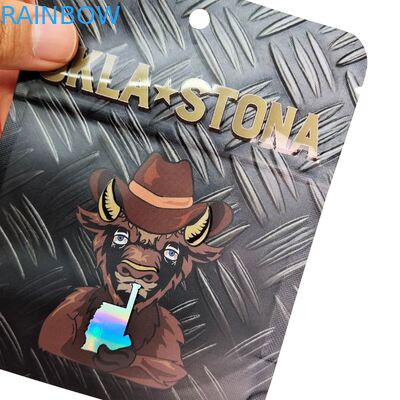 মাশরুম চকলেট বার প্যাকেজিং গামি ৮ম ক্যালি ফুড ডয়প্যাক মায়লার ব্যাগ ৩.৫ ক্যালি প্যাকস খাদ্যযোগ্য প্যাকেজিং ব্যাগ ৩ সাইড সিল