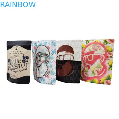 কাস্টম মুদ্রিত 3.5g-28g পুনরায় বন্ধযোগ্য গন্ধ প্রতিরোধী মাইলার ফুড ব্যাগ