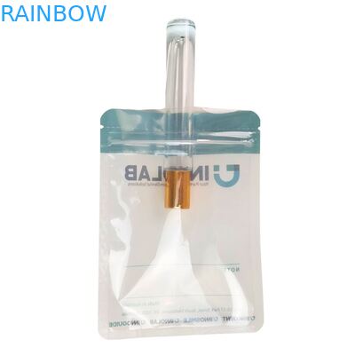 হিট সিলিং এবং একপাশে স্বচ্ছ মাইলার প্লাস্টিক ব্যাগ সহ ডেন্টাল অ্যালাইনারগুলির জন্য কাস্টমাইজযোগ্য লোগো জিপার ব্যাগ