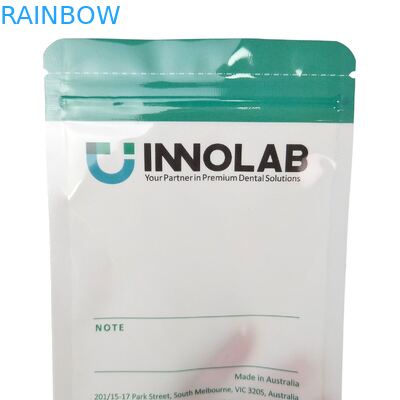 দাঁতের জন্য কাস্টমাইজযোগ্য সাদা জিপার ব্যাগ পরিষ্কার সমন্বয়কারী প্যাকেজিং একপাশ পরিষ্কার তাপ সীল এবং লোগো সমন্বয় সঙ্গে