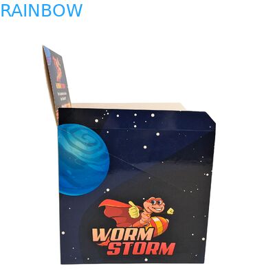 কাস্টম খুচরা প্রদর্শনী ভাঁজযোগ্য 3.5g কাগজ বাক্স প্রাতঃরাশের জন্য তাত্ক্ষণিক শুকনো ফল বাদাম শস্য খাদ্য প্যাকেজিং