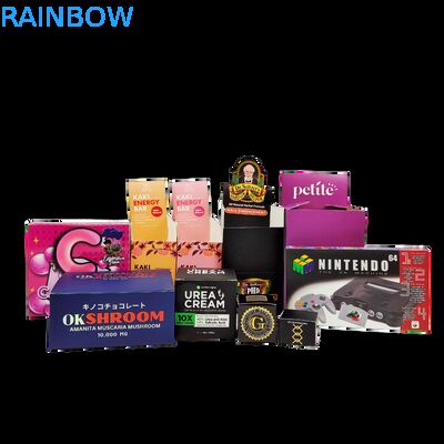 খুচরা কাউন্টার ডিসপ্লের জন্য 350 গ্রাম পেপারবোর্ড সহ ব্যক্তিগতকৃত ভাঁজযোগ্য ক্রাফ্ট পেপার বক্স