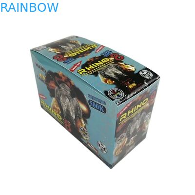 পাইকারি কাস্টম রাইনো ১০০k ১৫০k ২০০k ক্যাপসুল বর্ধন পিলস মেডিসিন ৩ডি প্যাকেজিং কার্ড পেপার ডিসপ্লে বক্স সহ