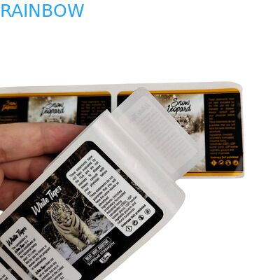 কাস্টম লোগো গ্রহণ করুন OEM ফ্যাশনাবল প্রিন্টড স্টিকার আঠালো ওয়াইন লেবেল জলরোধী আঠালো লেবেল স্টিকার