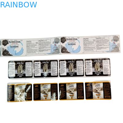 আঠালো ভিনাইল পিভিসি পেপার স্টিকার জলরোধী ইউভি হলোগ্রাম মুদ্রিত ব্যক্তিগতকৃত লোগো প্যাকেজিং লেবেল স্ক্র্যাপবুক কাগজের জন্য