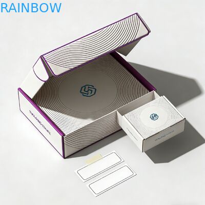 কাস্টম বায়োডিগ্রেডেবল উপহার মেলিং ফোল্ডার, ম্যাট ল্যামিনেশন এবং কাস্টম লোগো সহ