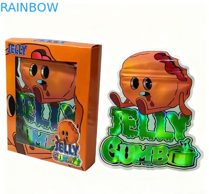 স্ন্যাক প্যাকেজিংয়ের জন্য কাস্টম মুদ্রিত 3.5 গ্রাম পুনরায় বন্ধযোগ্য মাইলার ব্যাগ স্ট্যান্ড আপ পকেট