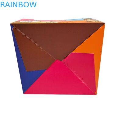 খুচরা স্ন্যাক প্যাকেজিংয়ের জন্য কাস্টম মুদ্রিত কার্ডবোর্ড ডিসপ্লে বক্স 350g বেধ এবং হট স্ট্যাম্পিং