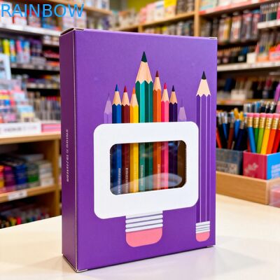 খাবার প্যাকেজিংয়ের জন্য ক্লিয়ার উইন্ডো ডিসপ্লে এবং 350 গ্রাম পুরুত্বের সাথে কাস্টম সাইজের কাগজের বাক্স