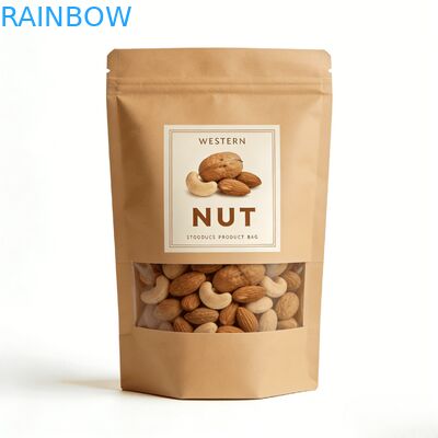 উচ্চ মানের কাস্টম ডিজিটাল প্রিন্টিং তাপ সীল সঙ্গে পুনর্ব্যবহৃত প্লাস্টিক খাদ্য প্যাকেজিং ব্যাগ স্ট্যান্ড আপ পকেট