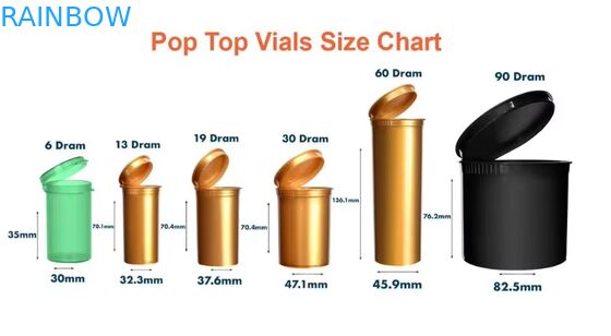 কাস্টম রং 80mm 98mm 109mm 116mm শিশু প্রতিরোধী চাপুন পপ টপস টিউব প্লাস্টিক প্রি প্যাকিং রোলিং টিউব লেবেল স্টিকার সহ