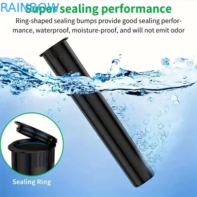 কাস্টম রং 80mm 98mm 109mm 116mm শিশু প্রতিরোধী চাপুন পপ টপস টিউব প্লাস্টিক প্রি প্যাকিং রোলিং টিউব লেবেল স্টিকার সহ