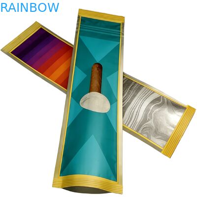 কাস্টম মুদ্রিত ফুড গ্রেড শিশু প্রতিরোধী থ্রি সাইড সিল মাইলার জিপলক পকেট