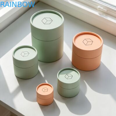 জৈব বিঘ্ননযোগ্য কাস্টমাইজযোগ্য আকারের খাদ্য-গ্রেড নিরাপদ ক্রেফট পেপার টিউব উপহার বাক্স প্যাকেজিং জন্য