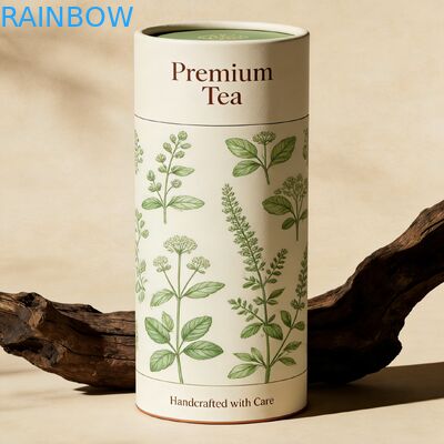 পরিবেশ বান্ধব বায়োডেগ্রেডেবল কাস্টমাইজযোগ্য সিলিন্ডার প্যাকেজিং টিউব এবং খাদ্য-গ্রেড নিরাপদ প্রসাধনী এবং সুগন্ধি প্যাকেজিং জন্য কাগজ বাক্স