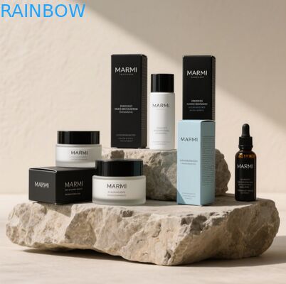 ৩৫০ গ্রাম পুরুত্ব এবং প্রিমিয়াম গিফট প্যাকেজিংয়ের জন্য হট স্ট্যাম্পিং সহ কাস্টম লাক্সারি পারফিউম বক্স