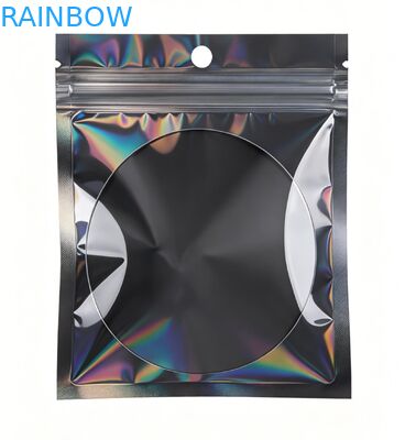 কাস্টম প্রিন্টিং পুনর্ব্যবহারযোগ্য পিভিসি প্লাস্টিক ম্যাট পুনরায় বন্ধযোগ্য প্যাকেজিং ব্যাগ তিন পাশের সিল সহ