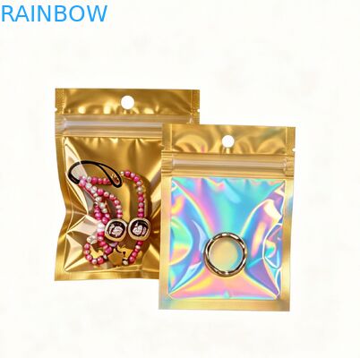 কাস্টম প্রিন্টিং পুনর্ব্যবহারযোগ্য পিভিসি প্লাস্টিক ম্যাট পুনরায় বন্ধযোগ্য প্যাকেজিং ব্যাগ তিন পাশের সিল সহ