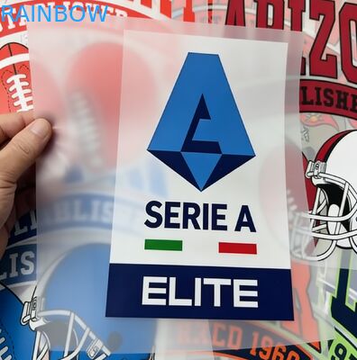 কাস্টমাইজড গ্লো ইন দ্য ডার্ক সিলভার হলোগ্রাফিক হিট প্রেস লেবেল কাস্টম প্যাটার্ন তাপ স্থানান্তর পোশাক স্টিকার