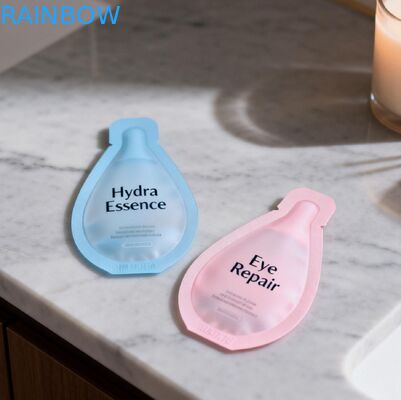 কাস্টম স্কিনকেয়ার লশন ক্রিম প্যাকিং প্লাস্টিক ছোট কসমেটিক নমুনা স্যাচ মাইলার ফয়েল ব্যাগ তাপ সীল ব্যাগ স্যাচ ছোট মিনি পকেট