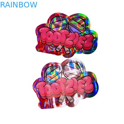 পুনরায় বন্ধযোগ্য জিপার সহ কাস্টম হোলোগ্রাফিক মাইলার ব্যাগ - গন্ধ প্রতিরোধী, খাদ্য গ্রেড উপাদান, এবং স্ন্যাক প্যাকেজিংয়ের জন্য কাস্টমাইজযোগ্য নকশা