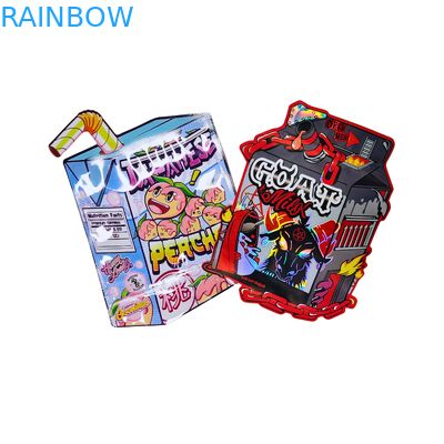 পাইকারি কাস্টম মুদ্রিত বিশেষ আকৃতির গাম্মি ফুলের ব্যাগ 3.5 7g স্ট্যান্ড আপ শিশু প্রুফ পকেট লোগো সহ