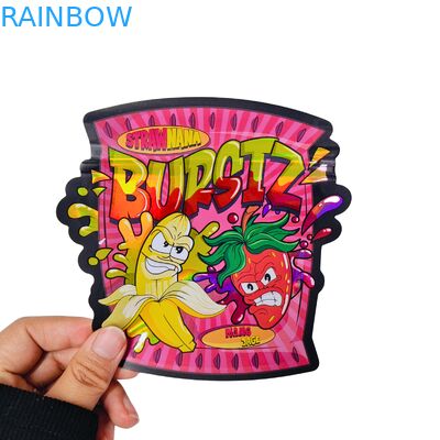 পাইকারি কাস্টম মুদ্রিত বিশেষ আকৃতির গাম্মি ফুলের ব্যাগ 3.5 7g স্ট্যান্ড আপ শিশু প্রুফ পকেট লোগো সহ