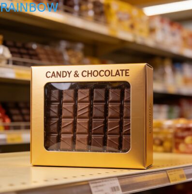 এমবসড প্যাটার্ন সহ কাস্টম চকোলেট বক্স প্যাকেজিং ফুড-গ্রেড সেফ ড্রয়ার বক্স প্যাকেজিং