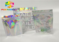 প্রিন্টিং জিমার প্লাস্টিক ম্ললার ফয়েল ziplock প্যাকেজিং হোলোগ্রাম লজার holographic স্ট্যান্ড আপ উপহার / বোতল জন্য জিপ থলি ব্যাগ