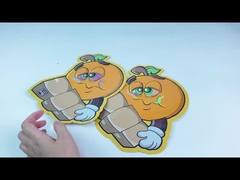 হলোগ্রাফ কাস্টম আকৃতির অ্যালুমিনিয়াম সফট টাচ 3.5 গ্রাম খাদ্য প্যাকেজিং মাইলার ব্যাগ ডাই কাট পাউচ