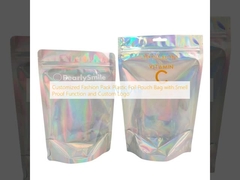 কাস্টমাইজড ফ্যাশন প্যাক প্লাস্টিক ফয়েল পকেট ব্যাগ গন্ধ প্রুফ ফাংশন এবং কাস্টম লোগো সঙ্গে