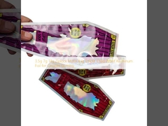 3.5g 7g 14g জিপলক মাইলার ব্যাগ কুকিজের জন্য খাওয়ানো শিশু-প্রমাণ অ্যালুমিনিয়াম ফয়েল