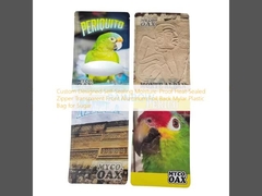 কাস্টম ডিজাইন স্ব-সিলিং আর্দ্রতা-প্রমাণ তাপ-সিলড জিপার স্বচ্ছ সামনের অ্যালুমিনিয়াম ফয়েল ব্যাক মাইলার প্লাস্টিকের ব্যাগ চিনি জন্য