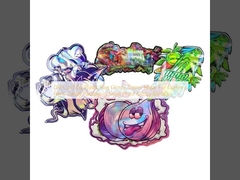 গামি হার্ব ক্যান্ডি প্যাকেজিংয়ের জন্য ডাই কাট ৩.৫ গ্রাম প্লাস্টিক ব্যাগ, চকচকে জিপার মায়লার, গন্ধরোধী, চকচকে পৃষ্ঠ