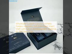পাইকারি কাস্টম বিলাসবহুল কসমেটিক ফোল্ডার চৌম্বকীয় উপহার ইভিএ ফোম সন্নিবেশ ম্যাট ল্যামিনেশন পারফিউম কারুশিল্পের জন্য বায়োডেগ্রেডেবল উপাদান