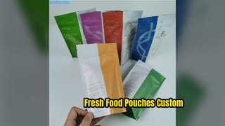 কাস্টম ফুড পাউচ ম্যাট অ্যালুমিনিয়াম ফয়েল স্ট্যান্ড আপ ব্যাগ