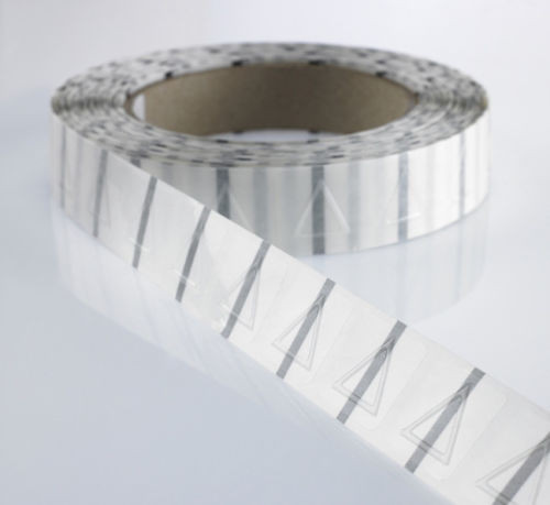 পুনর্ব্যবহারযোগ্য ক্লিয়ার ট্রায়াঙ্গেল সঙ্কুচিত আঠালো লেবেল Blindman / স্টিকার জন্য টাচাইল সতর্কতা