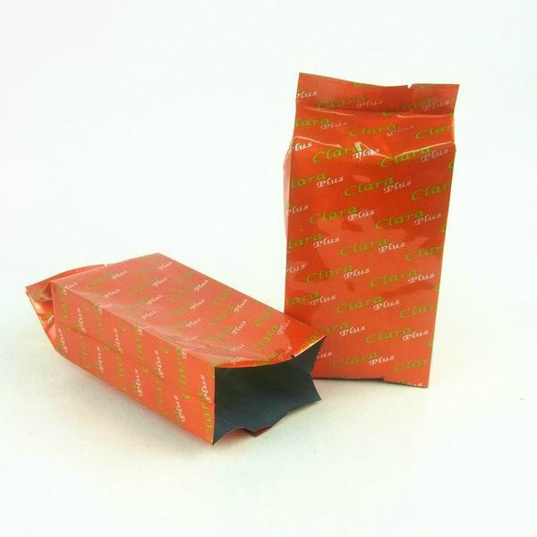 কাস্টমাইজড স্ট্যান্ড আপ টি ব্যাগে প্যাকেজিং সাইড গসেট সহ রঙিন মুদ্রিত