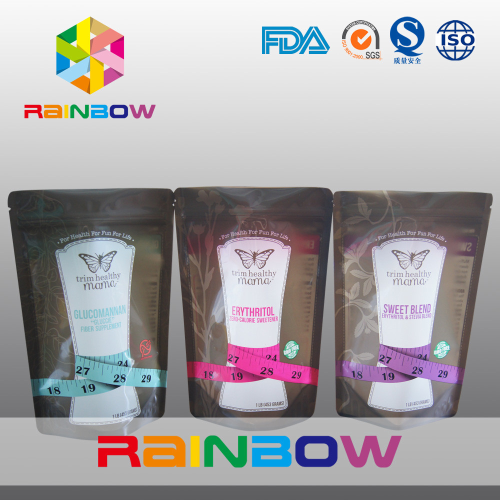 সুইজার্স সমান জন্য জিমার স্ন্যাক ব্যাগ / প্লাস্টিক খাদ্য প্যাকেজিং স্ট্যান্ড