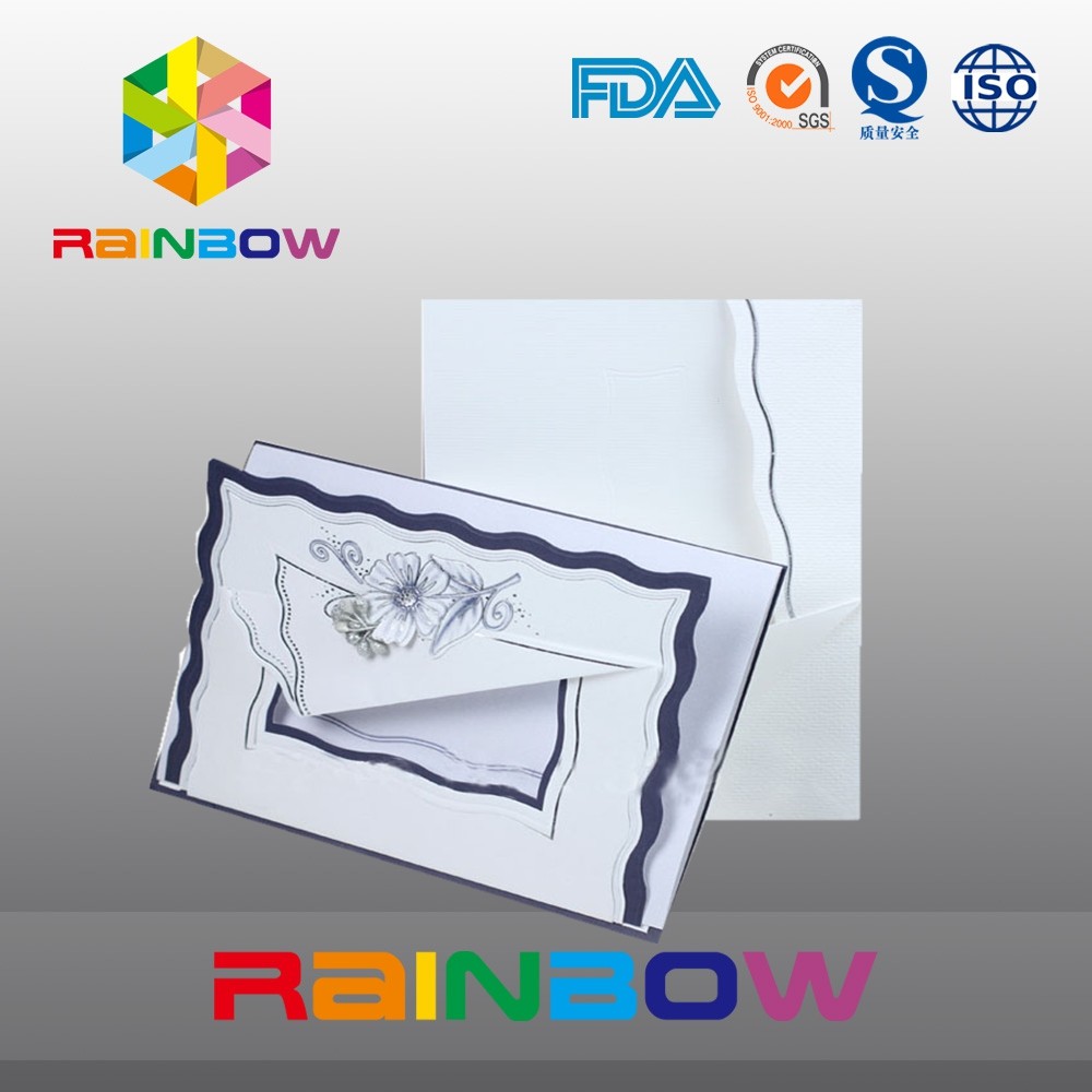 ক্রিসমাস অভিবাদন / বিবাহের আমন্ত্রণ জন্য কাস্টমাইজড কাগজ আর্ট কার্ড