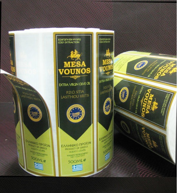 হট স্ট্যাম্পিং কাস্টম ডিজাইন রেড ওয়াইন / প্রাইভেট লেবেল স্টিকারের বোতল লেবেল