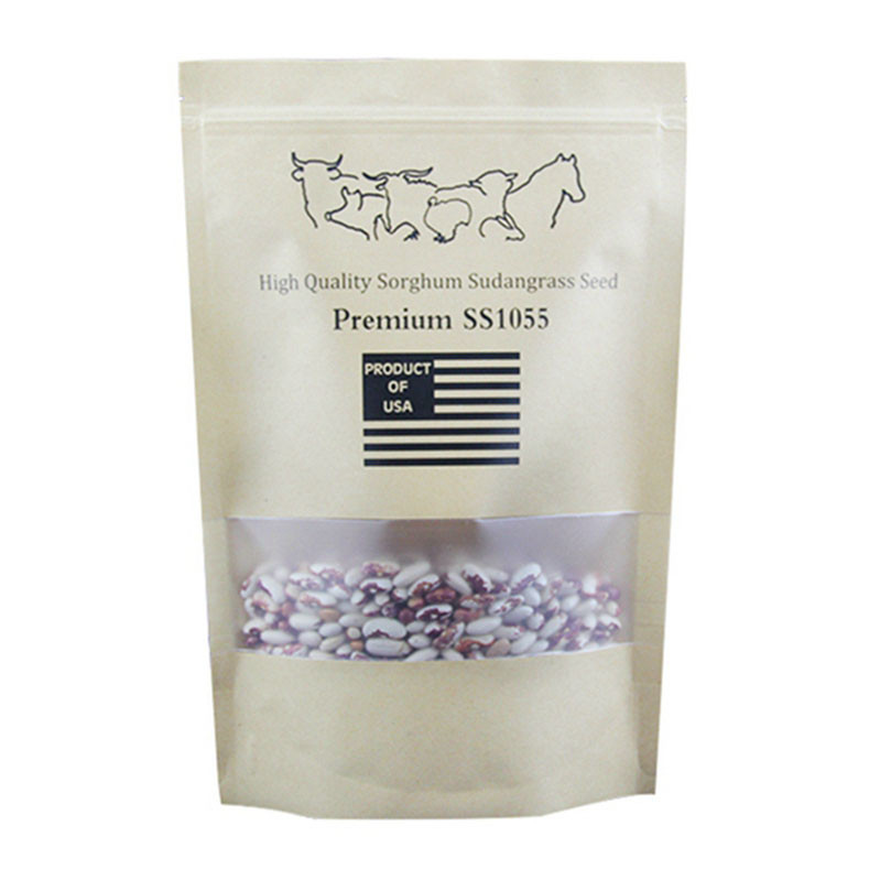 কাস্টম মুদ্রিত কড়া কাগজ ব্যাগ উদ্ভিদ বীজ জন্য Reseableable মুদ্রিত উইন্ডো