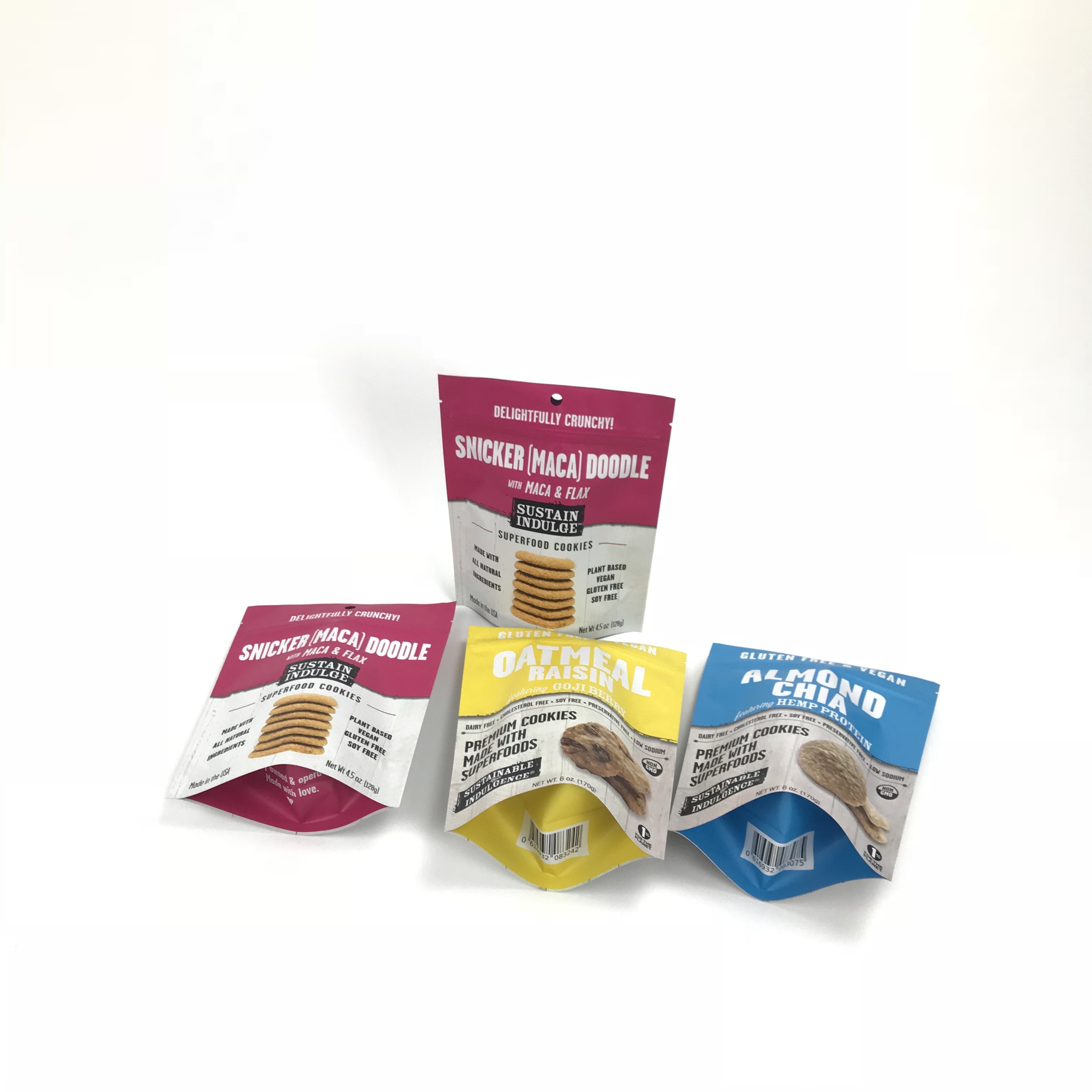 3.5g স্মেল প্রুফ জিপলক স্ট্যান্ড আপ পাউচ সুগার ক্যান্ডি কুকি প্লাস্টিক প্যাকেজিং পাউচ