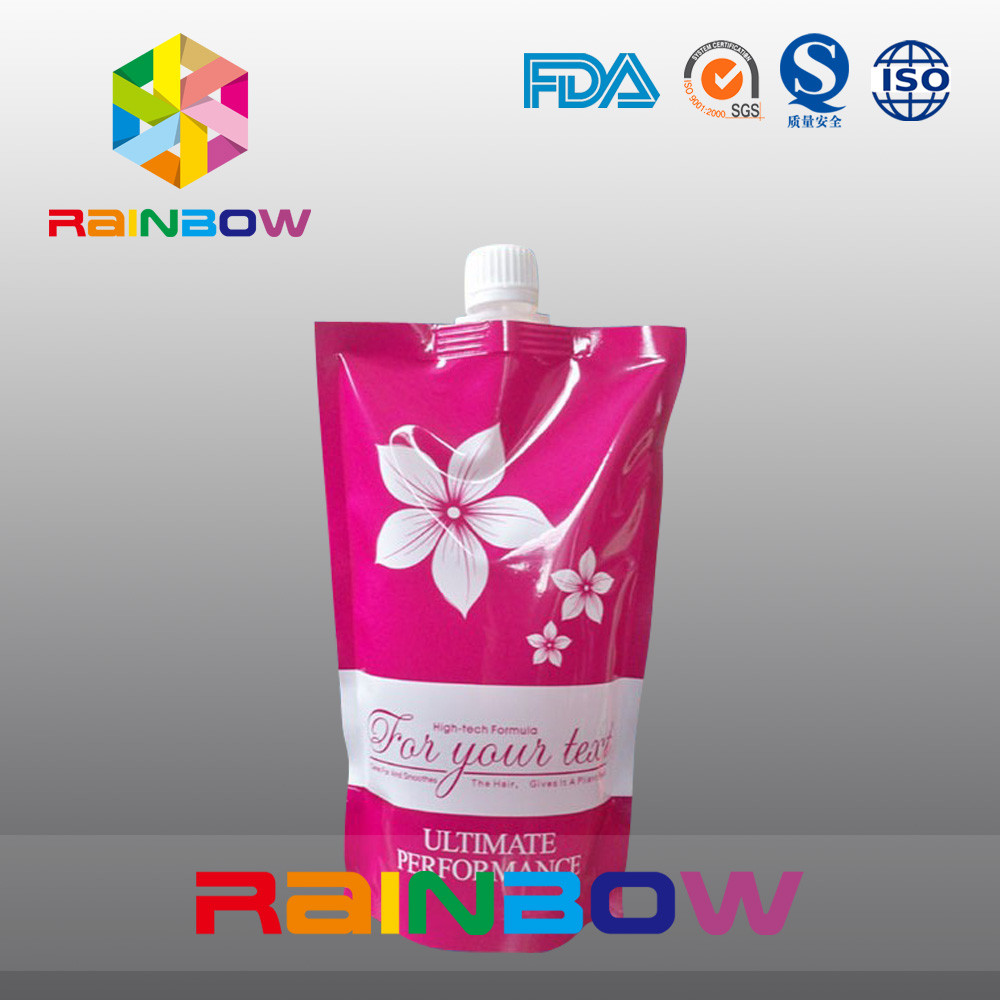 শীর্ষ স্পাউট, তরল স্পাউট ব্যাগ সঙ্গে লাল স্ট্যান্ড পাউন্ড প্যাকেজিং আপ